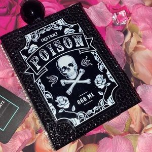 Black Crystal “Deathwish” Custom Box Clutch Bag New ☠️🖤